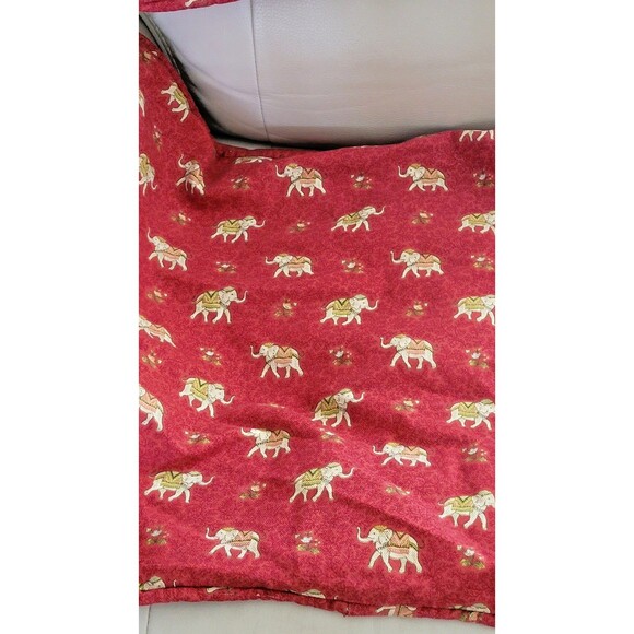 Wilkinson King Red Elephant Print Pillow Shams 21 X 36” Cotton/ Polyester Set 2 - Picture 2 of 8